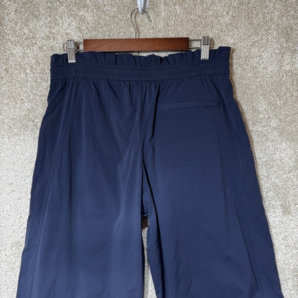 Athleta Trekkie High Rise Parachute Pant Navy Wide Leg Size 8 - Picture 11 of 14